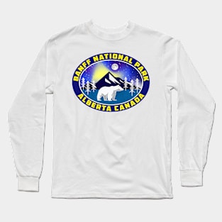 Banff National Park Alberta Canada Bear Long Sleeve T-Shirt